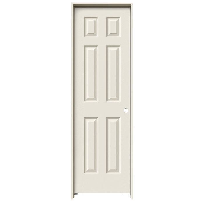 JELD WEN Molded 6 Panel Textured Colonist Manufactured Wood Primed JELD WEN Molded 6 Panel Textured Colonist Manufactured Wood Primed